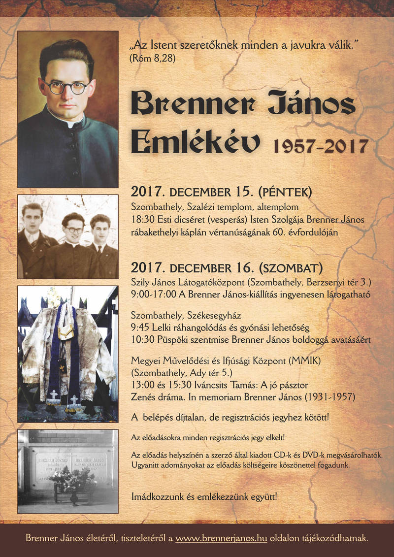 BRENNER JNOS EMLKV 1957-2017