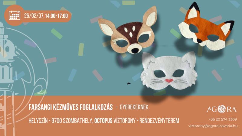 FARSANGI KÉZMŰVES FOGLALKOZÁS FARSANGI KÉZMŰVES FOGLALKOZÁS