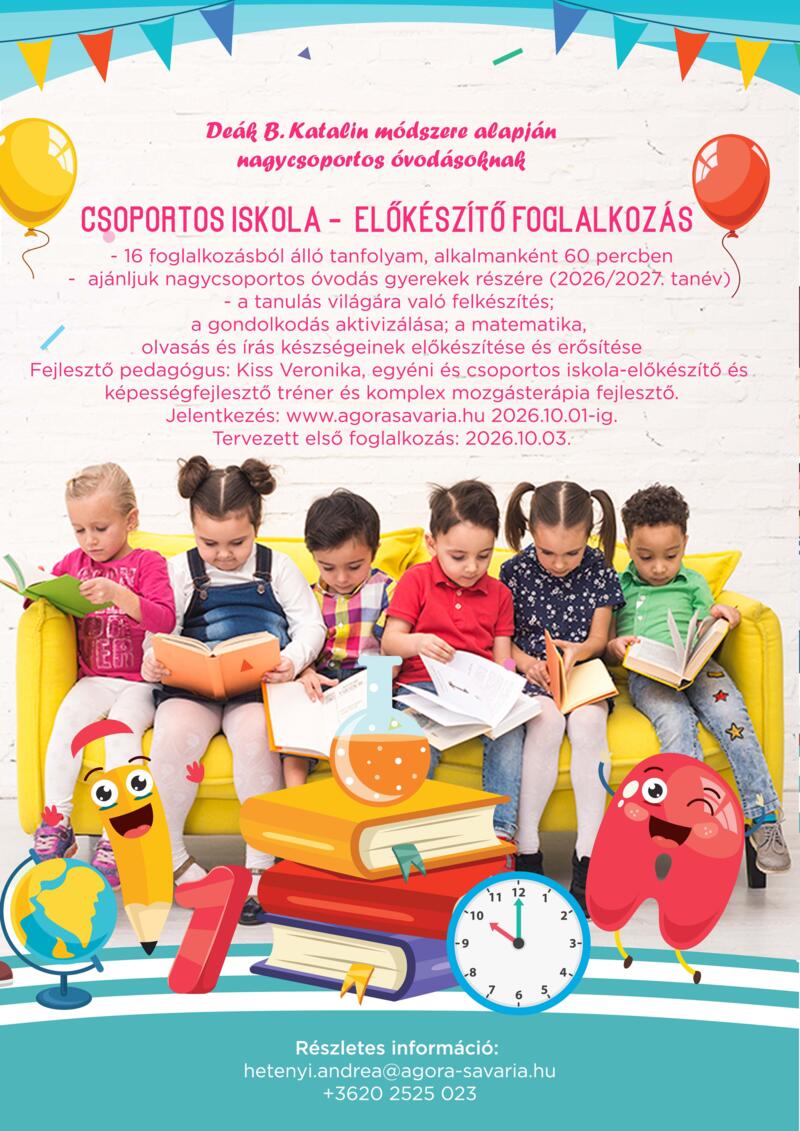 CSOPORTOS ISKOLA-EL�K�SZ�T� FOGLALKOZ�S 
