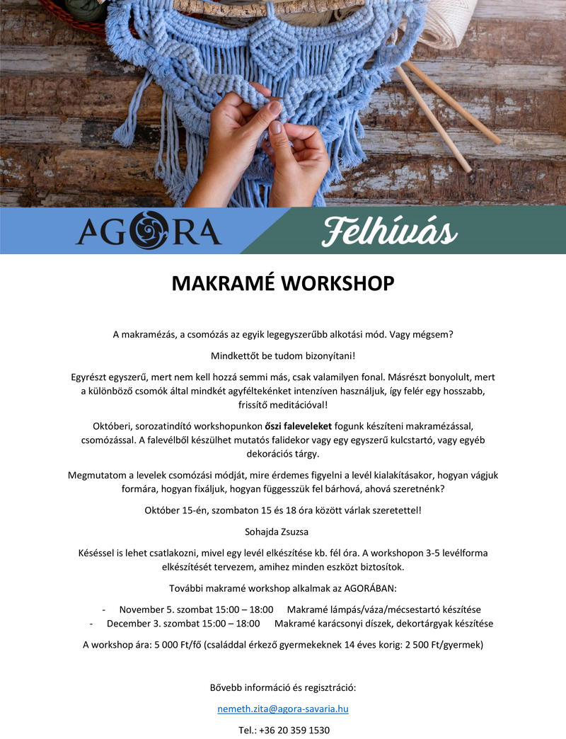 MAKRAM WORKSHOP 1.