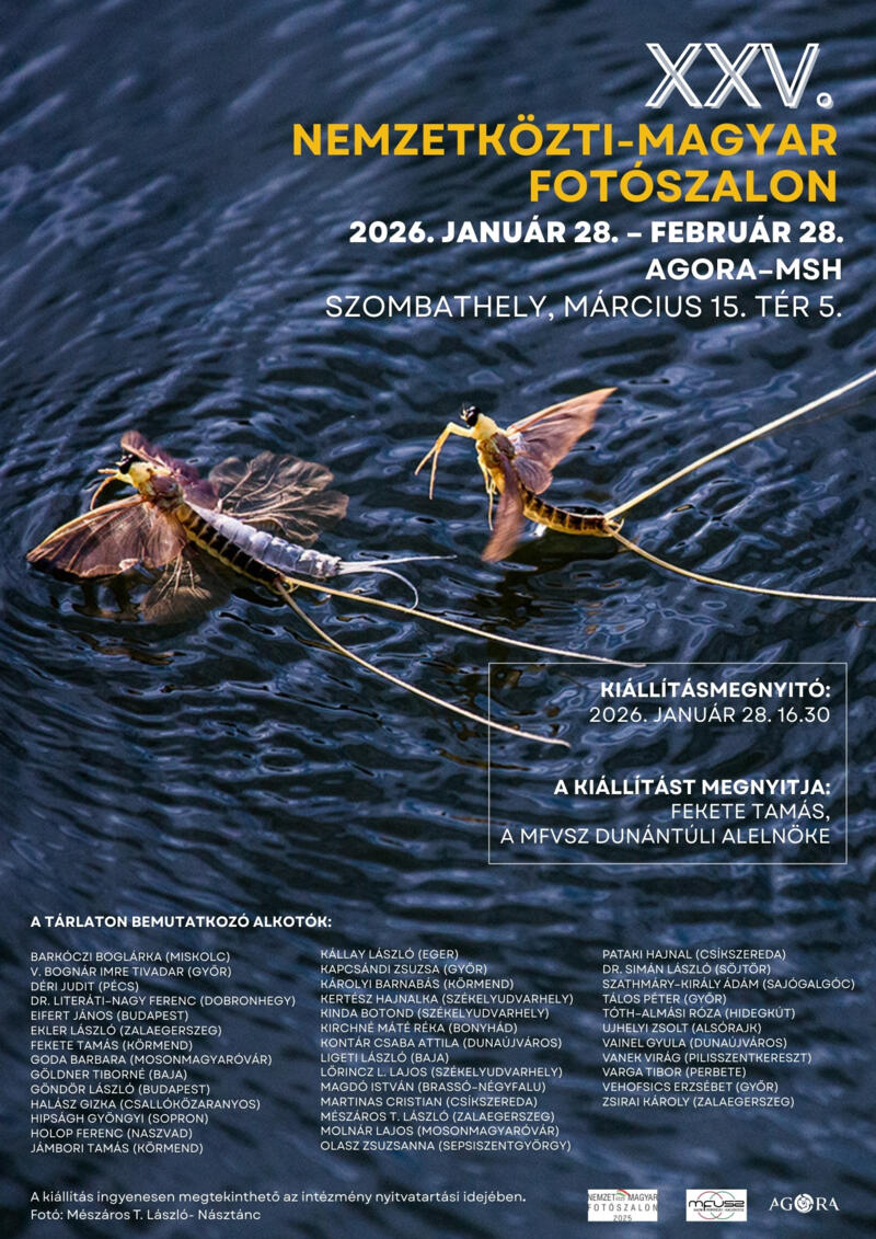 XXV. NEMZETKÖZTI–MAGYAR FOTÓSZALON XXV. NEMZETKÖZTI–MAGYAR FOTÓSZALON
